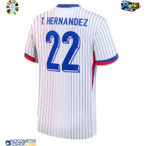 Moški Nogometni dresi Francija Theo Hernandez #22 Gostujoči EP 2024 Kratek Rokav